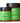 Two amber glass supplement jars with black lids from North Hound Life, featuring green labels for Whole Health Bovine Colostrum in 25g and 75g sizes, on a white background.